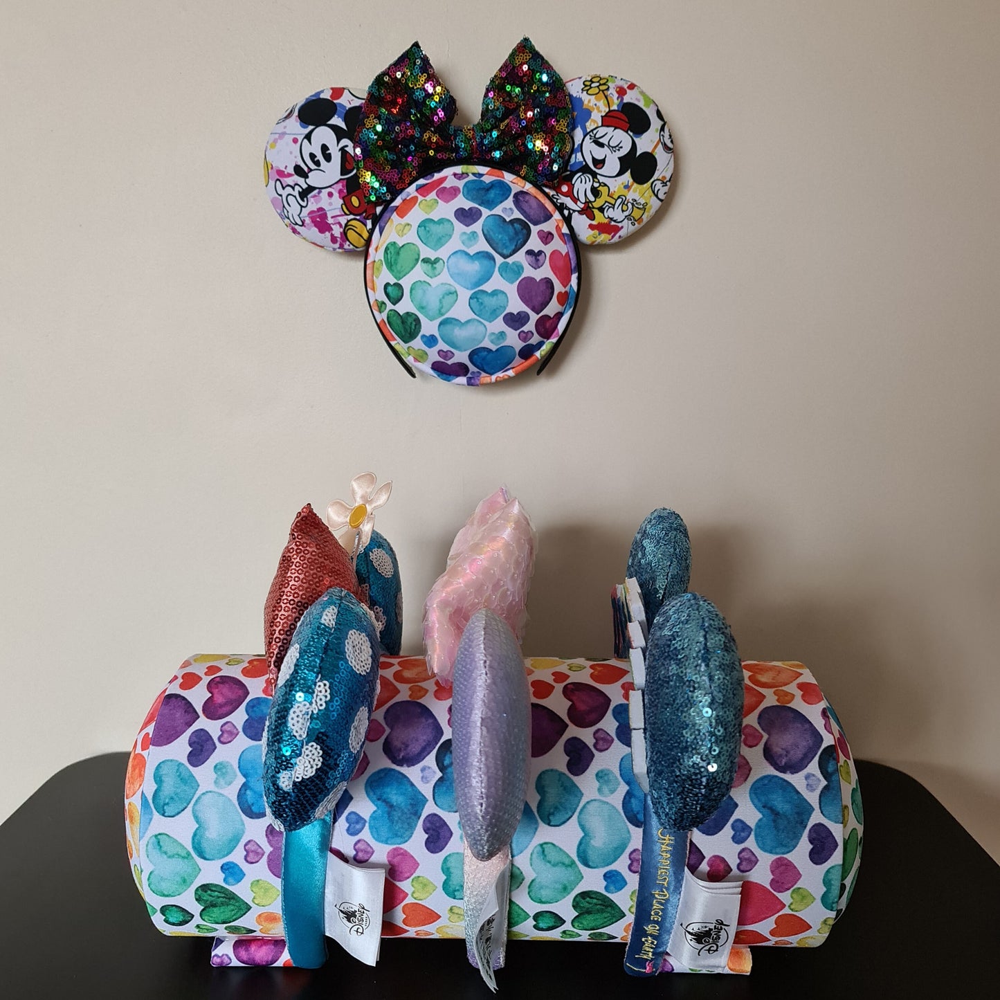 Rainbow Hearts Ear Holder