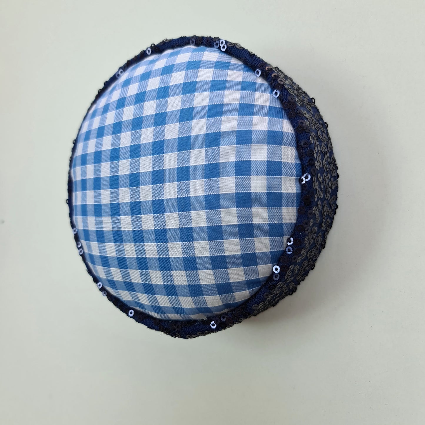 Blue Gingham Wall Popper