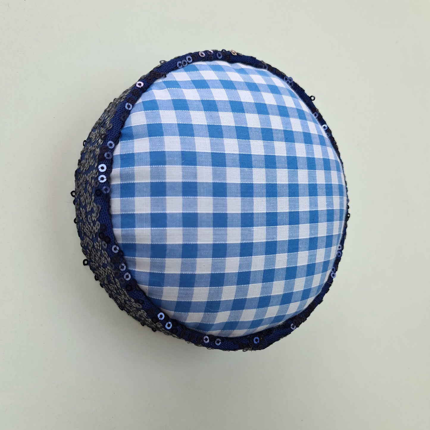 Blue Gingham Wall Popper