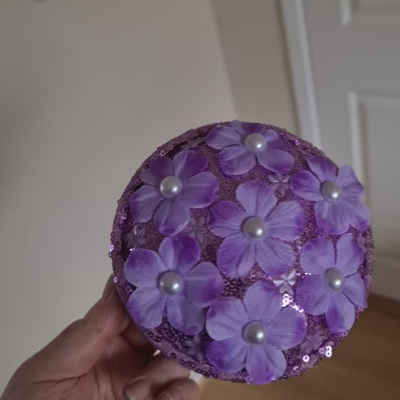 Purple Floral Wall Popper