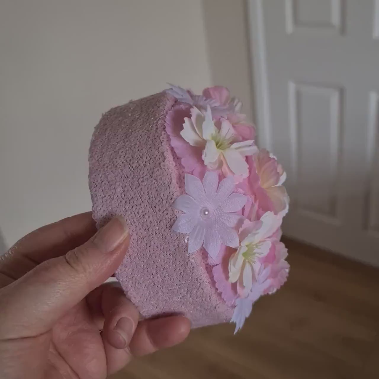 Pink Floral Wall Popper