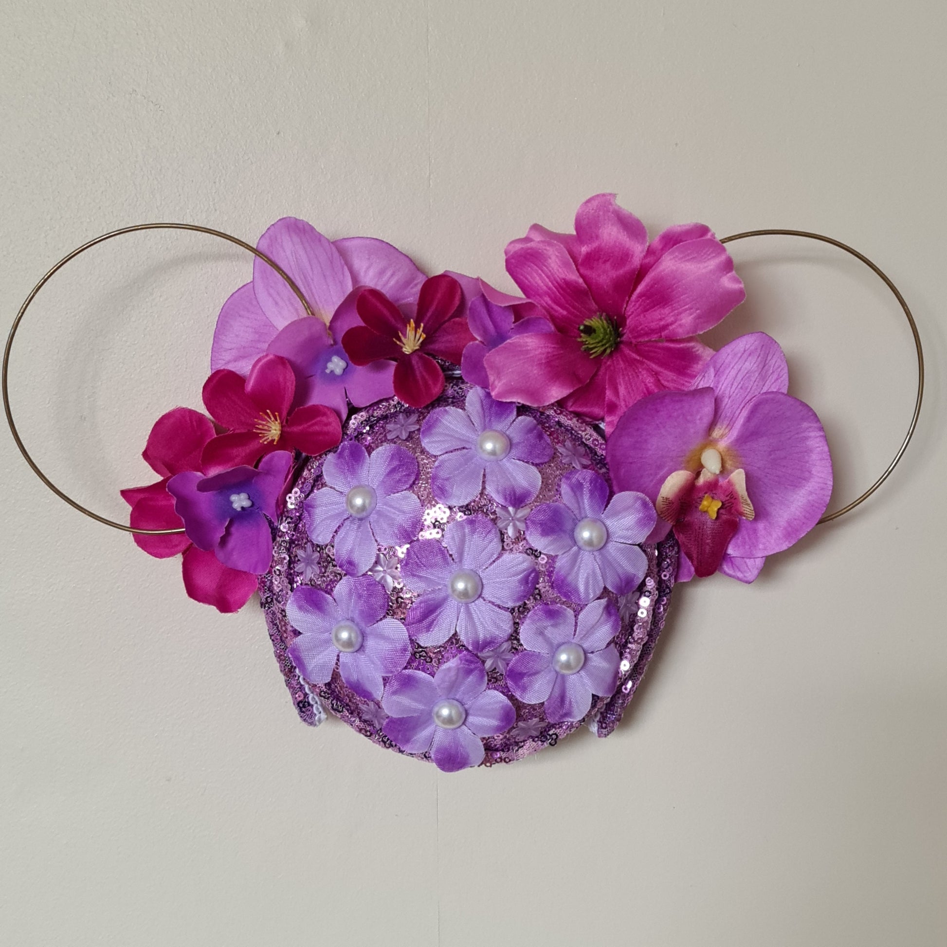 Purple Floral Wall Popper