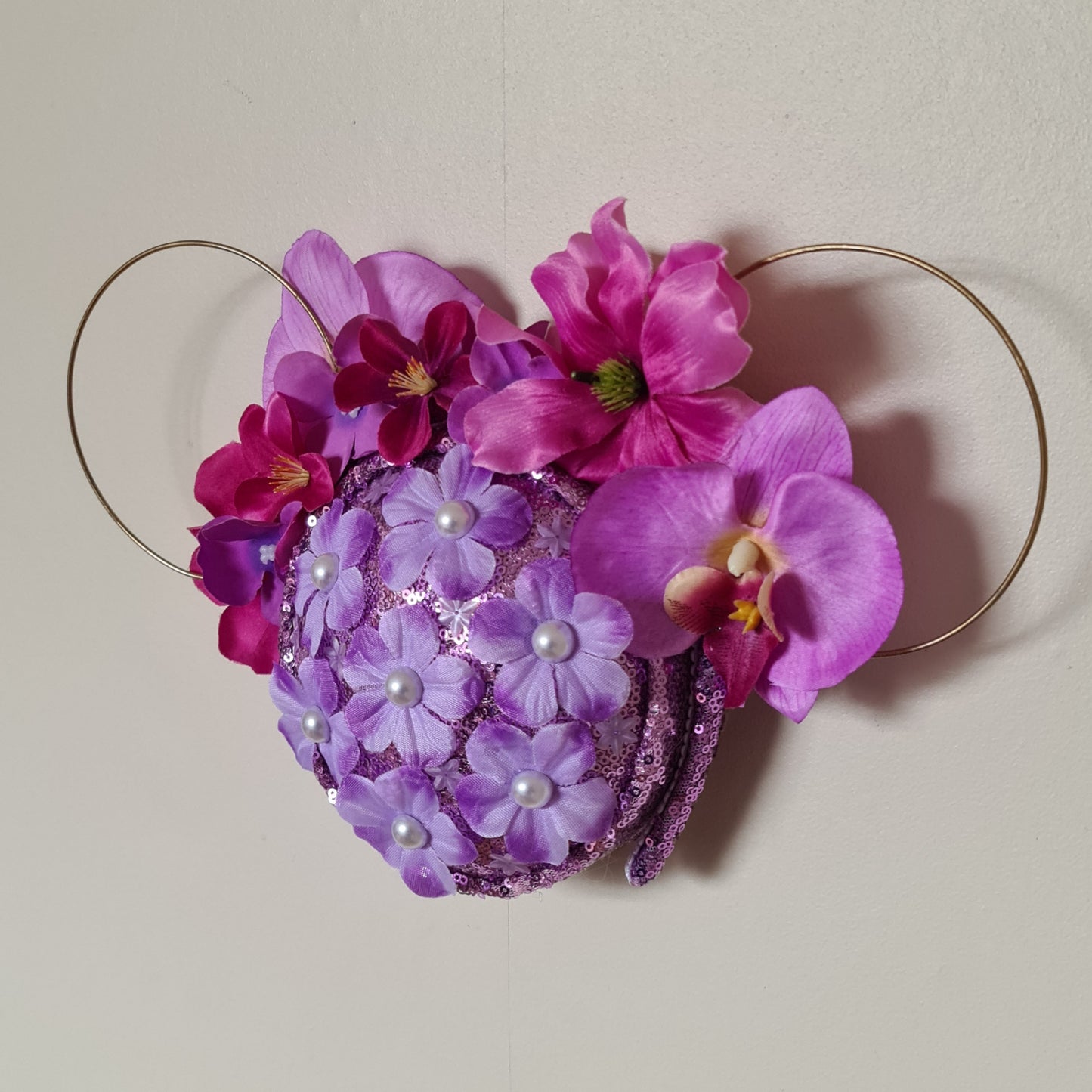 Purple Floral Wall Popper