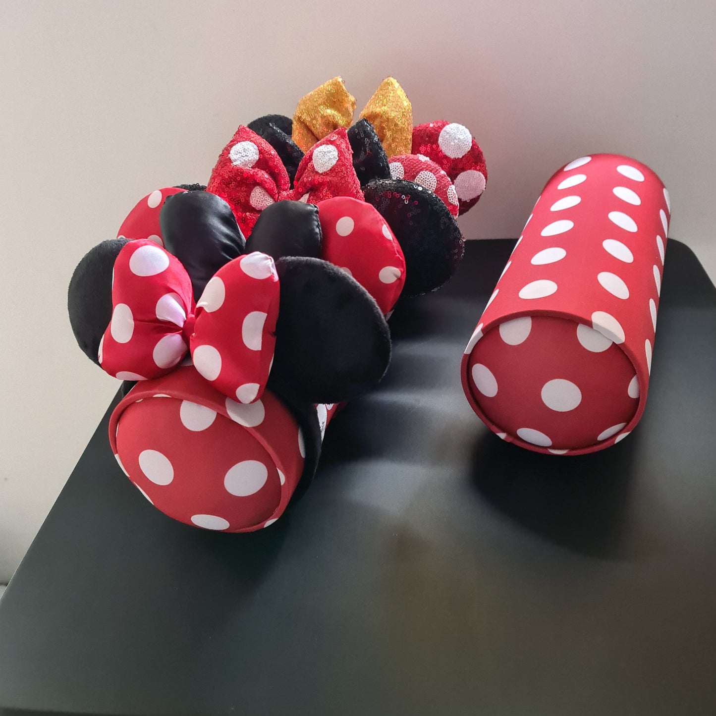 Red Spotty Ear Holder