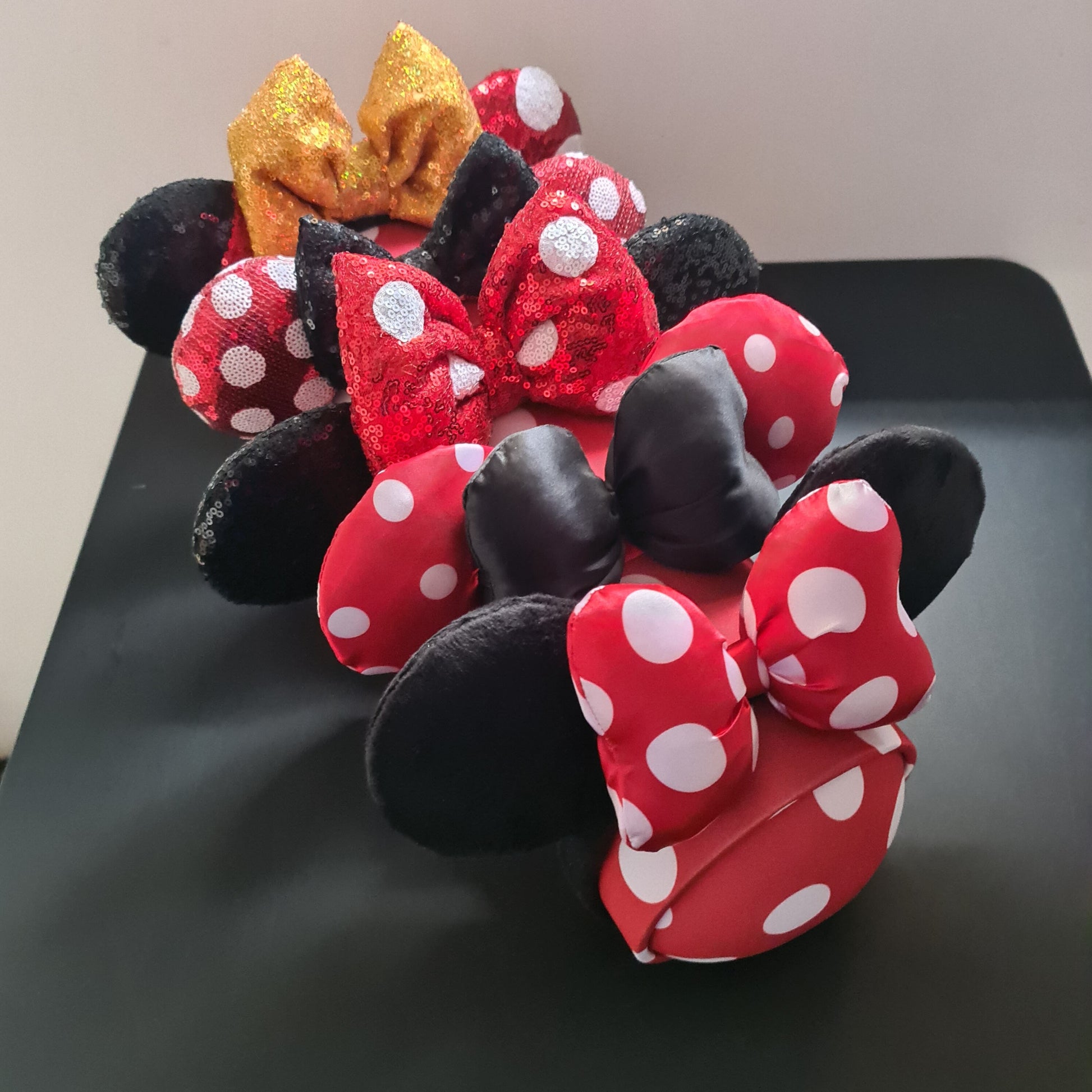 Red Spotty Ear Holder