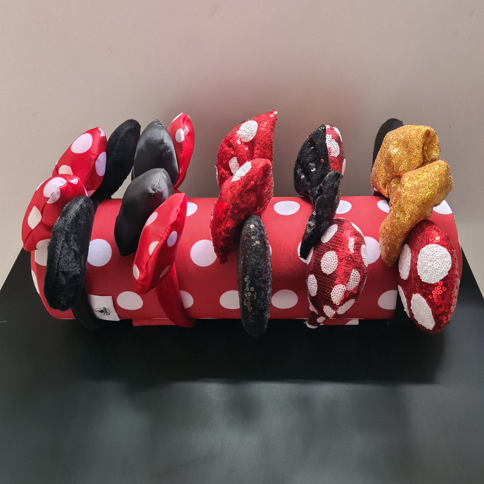 Red Spotty Ear Holder